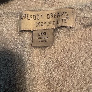 Barefoot Dreams CozyChic Lite Cardigan in Tan